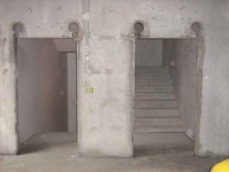 Medve utcai építkezésen betonfúrás, betonvágás 3